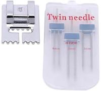 1 lot d'aiguilles doubles extensibles pour machine à coudre Brother, Janome, Singer, machine à coudre domestique, machine à coudre