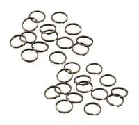 1 lot d'anneaux fendus en bronze de 8 mm pour la fabrication de bijoux, les loisirs créatifs, les loisirs créatifs, environ 200 pièces