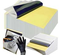 1. Lot de 100 feuilles de papier transfert thermique, 4 couches de pochoirs carbone pour un design précis et pratique du papier de transfert