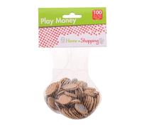 1 lot de 100 pieces play money (imitation euro) - factice