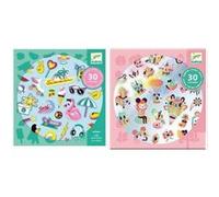 1 Lot de 2 pochettes de stickers DJECO - 4 à 8 ans G