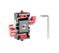 1 lot de 2 supports de caméra pour divers accessoires offrant un réglage d'angle complet pour un tournage professionnel à deux têtes de caméra