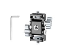 1 lot de 2 supports de caméra pour divers accessoires offrant un réglage d'angle complet pour un tournage professionnel à deux têtes de caméra