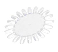 1 lot de 20 motifs transparents pour ongles, conseils d'exercices de nail art, bâtonnets d'échantillons d'ongles, écran couleur d'exercices d'ongles, planche de polissage pour la maison, manucure