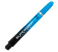 1 lot de 3 tiges de fléchettes Harrows Supergrip Fusion, aqua, Midi