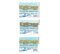 1 Lot de 3 Timbres Neufs de Collection de 1996. 1 de France ( N’ 3003 ), 1 de Monaco et 1 d’ Italie. Émission Commune : Ramoge, Bateau