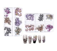 1 lot de 3D Nails Charm Papillon Nails Pierres de Ressence Art Accessoires Ongles Décoration d'art pour les amateurs d'ongles