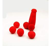 1 lot de 4 petites éponges rouges pour tours de magie - Gadgets amusants - Pour scène de rue - Gros plan - Tours de magie magicien