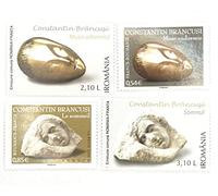 1 Lot de 4 Timbres Neufs de Collection de 2006. 2 de France (N’ 3963 et 3964) et 2 de Roumanie. Émission Commune. Art : Brancusi