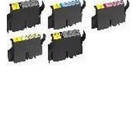 1 lot de 5 Cartouches encre : 2 Noires + 1 Cyan + 1 Magenta + 1 Jaune Compatible EPSON T0321 + T0422 + T0423 + T0424 (C13T032140 + C13T042240 + C13T042340 + C13T042440)