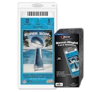 1 lot de 50 porte-cartes BCW de marque semi-rigide #5 pour tickets d'événement