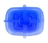 1 lot de 6 couvercles en silicone extensibles pour conservation des aliments