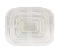 1 lot de 6 couvercles en silicone extensibles pour conservation des aliments