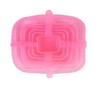 1 lot de 6 couvercles en silicone extensibles pour conservation des aliments