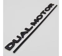 1 Lot de Badges pré-adhésifs « Dual Motor » + Line compatibles avec Tesla Model 3 Y S X Dual Motor Coffre Coffre Couvercle Arrière