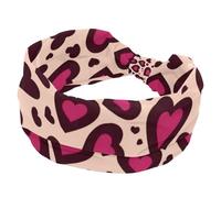 1 lot de bandeaux élastiques antidérapants pour femmes, bandeau de sport en tissu doux pour entraînement, yoga, accessoires pour cheveux, motif amour, 1820