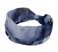 1 lot de bandeaux rétro esthétiques marbres-1443 élastique doux antidérapant tendance pour femmes - doux, large et élégant pour toutes les occasions