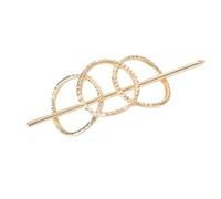 1 lot de barrettes à cheveux vintage en métal de 11,5 cm - Pinces à cheveux décoratives - Accessoires de cheveux pour femmes, mariages, fêtes, baptêmes, tous les jours - Doré