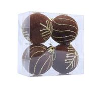 1 lot de boules de Noël décoratives à suspendre - Accessoires multicolores pour sapin de Noël