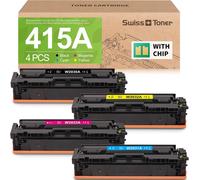 1 lot de cartouches de toner 130 A compatibles avec HP CF350A CF351A CF352A CF353A pour imprimante HP Color Laserjet Pro MFP M176n M177fw