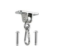 1 lot de cintres robustes en acier inoxydable 304 pour ensembles de balançoires en bois, aire de jeux, véranda, intérieur et extérieur et mousquetons de suspension