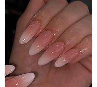 1 lot de faux ongles à presser ombrés en acrylique pour femme, couverture complète