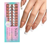 1 lot de faux ongles à revêtement coloré haute brillance longue durée légers confortables à porter application facile pour femmes ongles confortables
