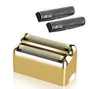 1 lot de feuilles de rechange professionnelles et de coupe pour rasoir BaBylissPRO Barberology à double feuille - Compatible avec le rasoir BaBylissPRO Barberology FXFS2, doré (doré)