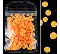 1 lot de garnitures en résine d'argile souple pour petits fruits, bonbons, tranches assorties, loisirs créatifs, breloques colorées en résine époxy