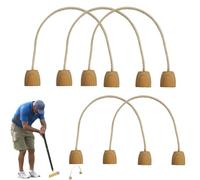 1 lot de guichets de croquet - Ensemble de guichets de croquet familial | Mèches en coton doux pour jeu de croquet en corde, mèches de croquet robustes de remplacement pour jeu familial