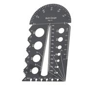 1 lot de jauge de filetage métrique et britannique pour ingénieurs et amateurs d'artisanat en acier inoxydable résistant