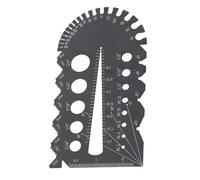 1 lot de jauges à vis métriques et britanniques pour ingénieurs et amateurs d'artisanat en acier inoxydable