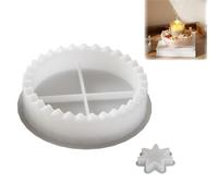 1 Lot De Moules Circulaires for Bougeoirs Lucky Star, En Résine, for Le Compte À Rebours De L'Avent, En Silicone, for Une Ambiance Festive À La Maison, Fournitures De Bricolage