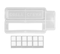 1 lot de moules en silicone en résine époxy pour loisirs créatifs, design unique, exquis, durable, réutilisable, facile à démouler pour aimants de réfrigérateur, cadeaux DIY