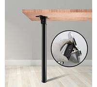 1 lot de pieds de table de bar télescopiques pliables, réglables et extensibles, pieds de meubles en métal pour armoire de cuisine et table d'appoint (71 cm/27)