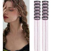 1 lot de pinces synthétiques sécurisées de 50,8 cm pour la peau, sans outils, costume de célébration, coiffe facile à clipser