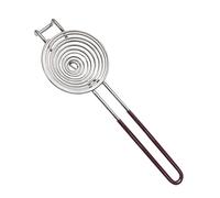 1 lot de séparateurs de jaune d'œuf en acier inoxydable à long manche séparateur d'œufs pour la cuisson des gâteaux, gadget de cuisine (grand)