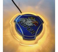 1 lot de stickers Griffin Super Logo pour voiture Scania avant et camion avec bandes lumineuses LED 24 V orange jaune applicable aux accessoires lumineux de camion (bleu)