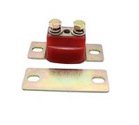 1 lot de supports de coussin de transmission SHLPDFM en polyuréthane rouge pour GM TH350 Chevy Turbo TH400 700R4 - Matériel de montage arrière inclus