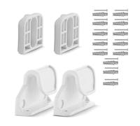 1 lot de supports de fixation murale pour clôture d'enfant avec crochets et vis compatibles avec différents modèles en nylon pour barrière de bébé