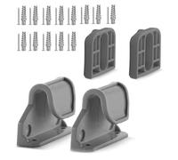 1 lot de supports de fixation murale pour clôture d'enfant avec crochets et vis compatibles avec différents modèles de matériel de portail