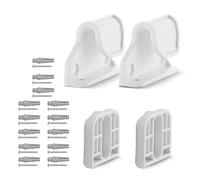1 lot de supports de fixation murale pour clôture d'enfant avec crochets et vis compatibles avec différents modèles de barrière de bébé