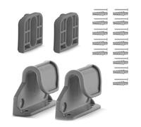 1 lot de supports de fixation murale pour clôture d'enfant - Crochets et vis - Compatible avec différents modèles - Accessoires de montage mural
