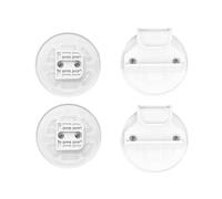 1 lot de supports de fixation murale pour clôture d'enfant - Crochets et vis - Compatible avec différents modèles de portails d'animaux domestiques