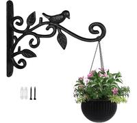 1 lot de supports muraux pour panier suspendu extérieur et intérieur jusqu'à 15,9 kg,grand crochet en fonte pour plantes de jardin,lanterne,lumière,mangeoire à oiseaux,carillon éolien