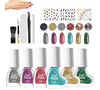 1 lot de vernis à ongles gel pour les doigts - Fournitures de manucure - Pour mère, petite amie, épouse, salon, mariage, plage, voyage, rendez-vous galant