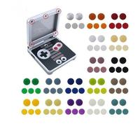 1 lot de vis anti-poussière en caoutchouc pour Gameboy Advance SP Boîtier de remplacement (rouge)