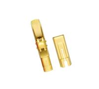 1 lot d'embouchure de saxophone professionnel avec capuchons en métal pour saxophone ténor doré avec couvercle coulissant