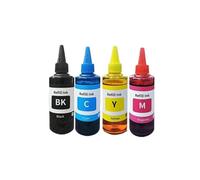 1 lot d'encre 4 Couleurs 445 446 PG-445 CL-446 445XL 446XL, Bouteille de 100 ML, Compatible avec Les modèles d'imprimante MG2440 MG2540 MG3040 MG2940 IP2840 TS3140 445 446 PG-445 CL-446 445XL 446XL.