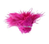 1 lot d'environ 800 à 1 000 plumes de faisan blanches et noires pour l'artisanat, le coq, les bijoux DIY, les boucles d'oreilles, le décor de Dreamcather - Rose foncé